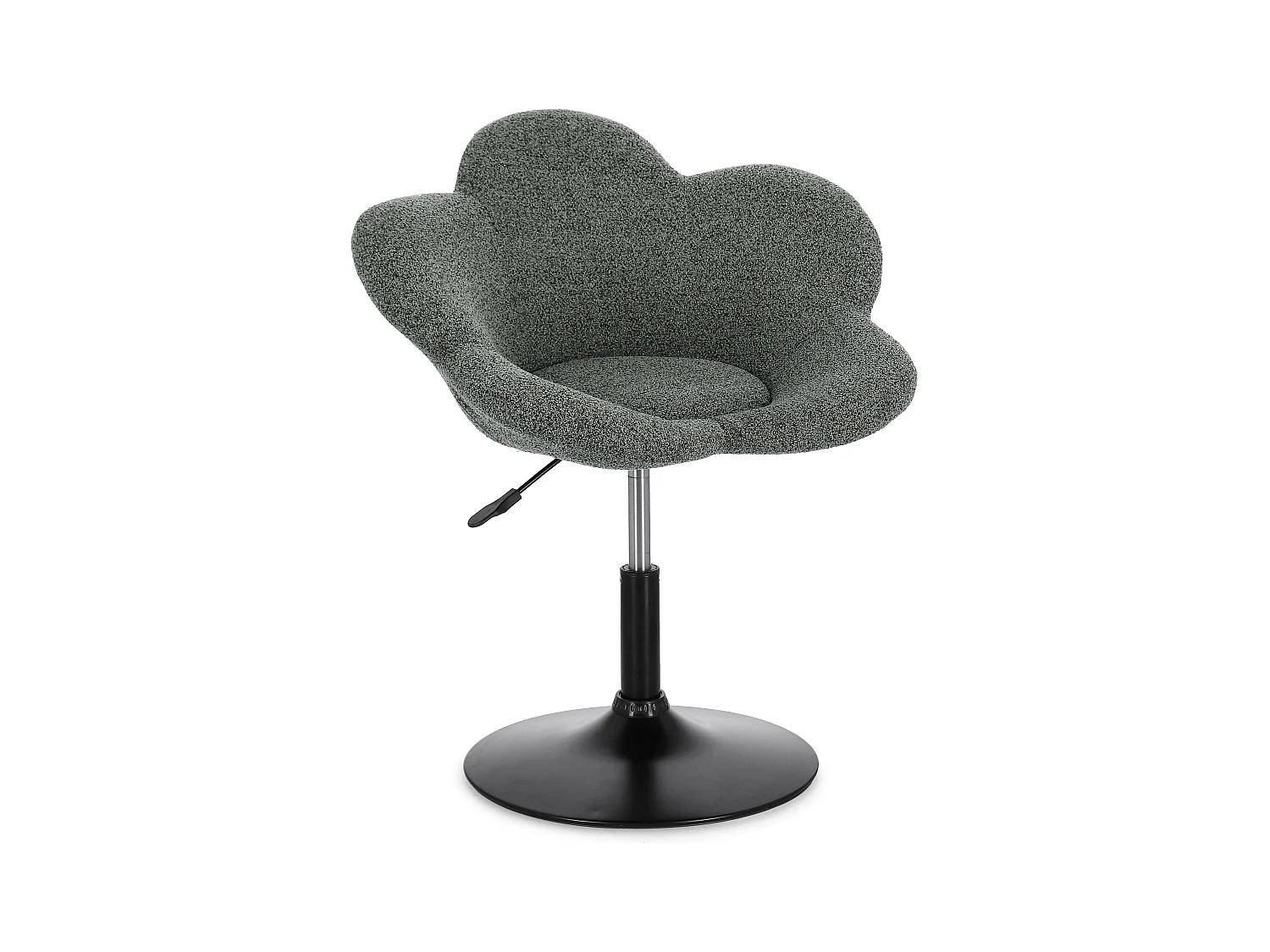 Lot de 2 fauteuils réglables design PETALE – Elégance florale et confort ajustable-Vert forêt