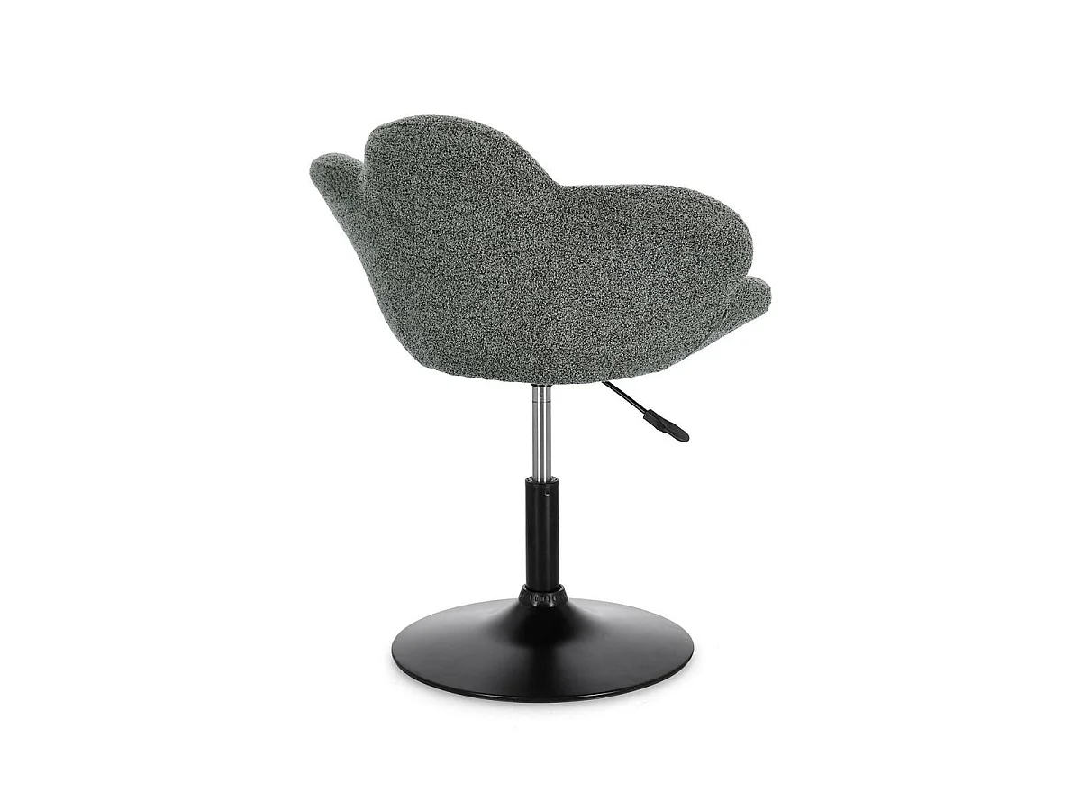 Lot de 2 fauteuils réglables design PETALE – Elégance florale et confort ajustable-Vert forêt