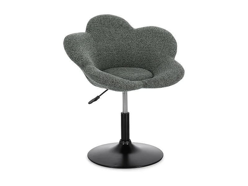 Lot de 2 fauteuils réglables design PETALE – Elégance florale et confort ajustable-Vert forêt