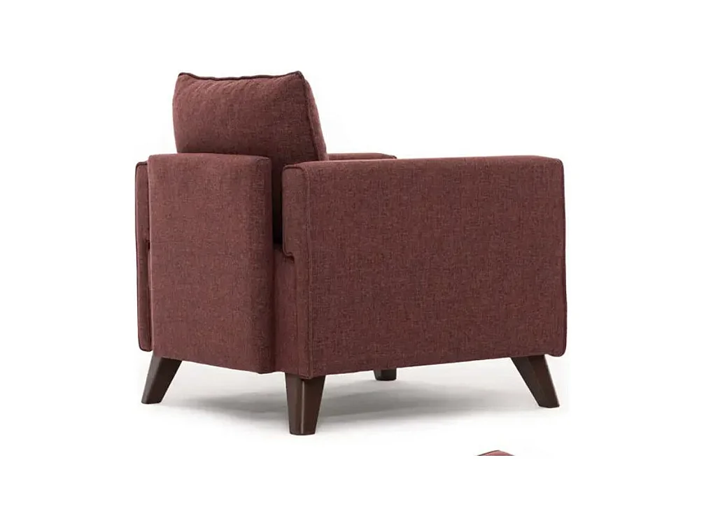 Sillón 1 plaza tela burdeos Kandy 82 cm
