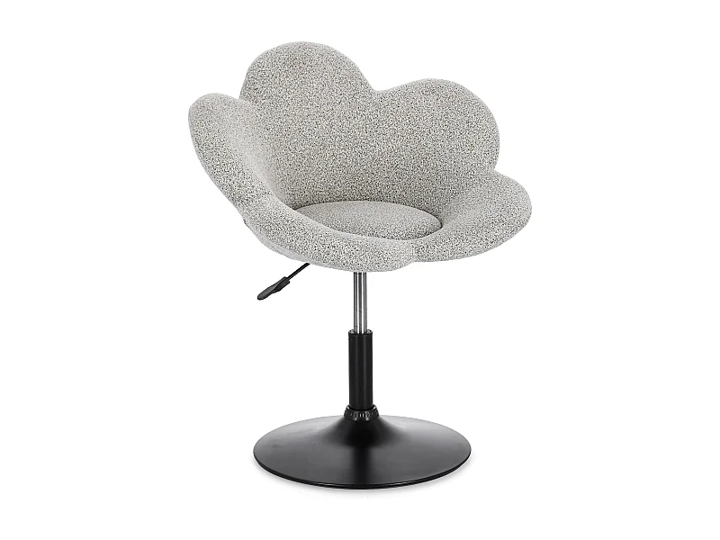 Lot de 2 fauteuils réglables design PETALE – Elégance florale et confort ajustable-Beige