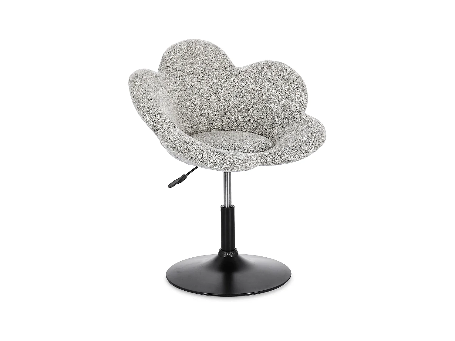 Lot de 2 fauteuils réglables design PETALE – Elégance florale et confort ajustable-Beige