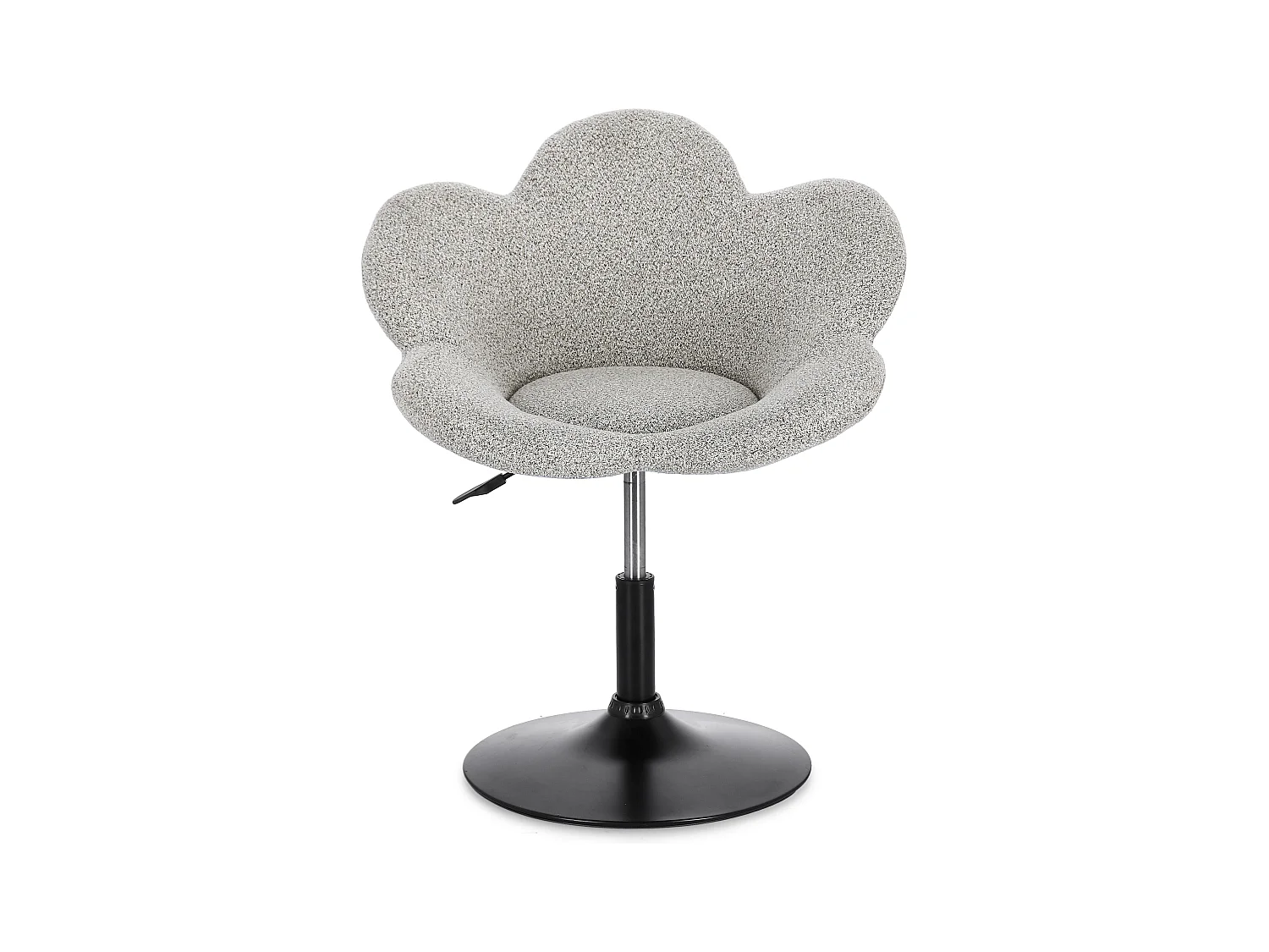 Lot de 2 fauteuils réglables design PETALE – Elégance florale et confort ajustable-Beige