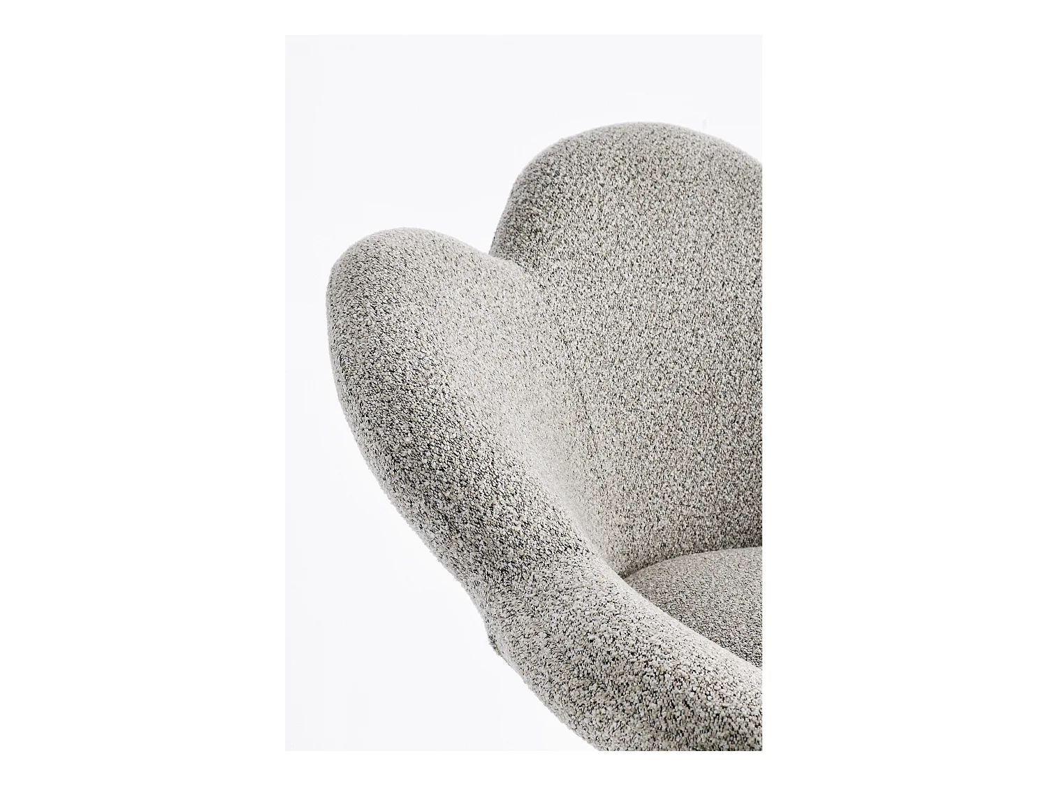 Lot de 2 fauteuils réglables design PETALE – Elégance florale et confort ajustable-Beige