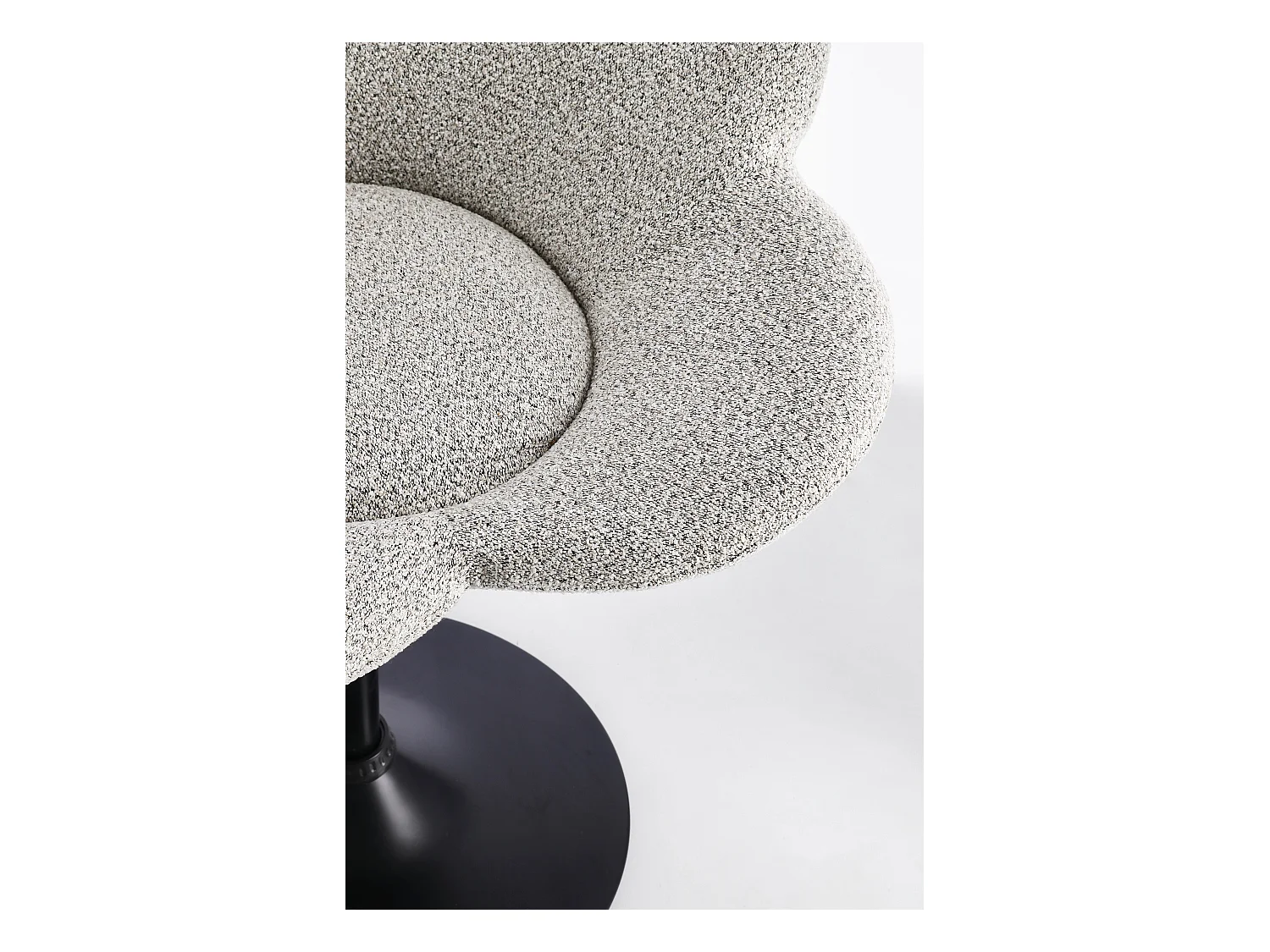 Lot de 2 fauteuils réglables design PETALE – Elégance florale et confort ajustable-Beige