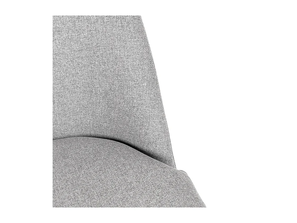 Fauteuil Mory - Confort moderne en tissu avec pieds métal noir-Gris clair