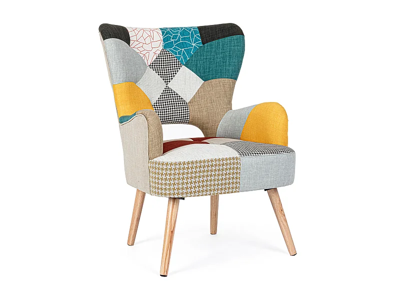 Sillón Arlequin madera pino multicolor