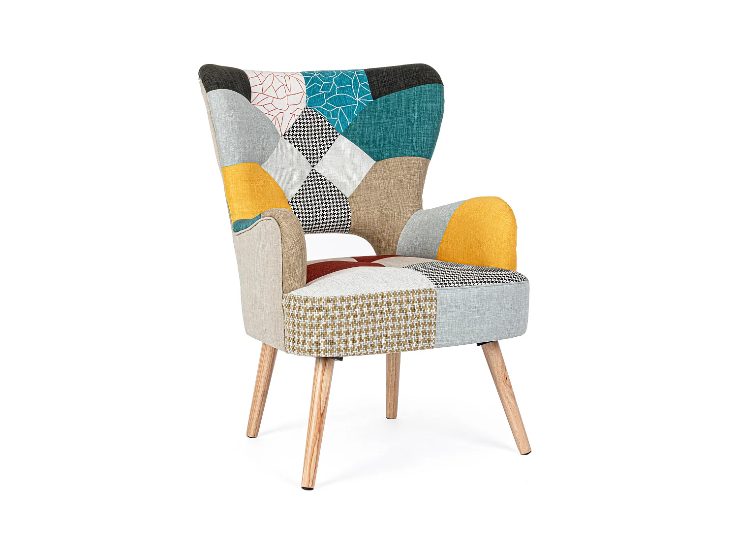 Sillón Arlequin madera pino multicolor