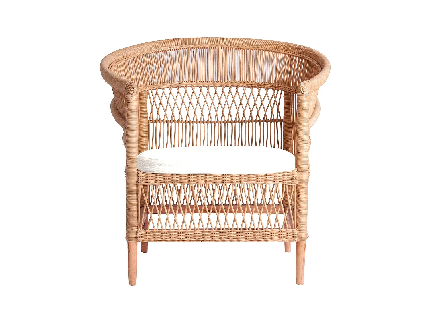 Fauteuil en rotin LANIA – Élégance naturelle et confort artisanal