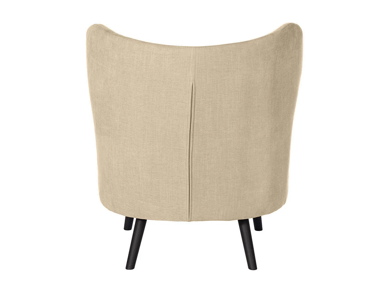 Fauteuil confortable tissu beige clair Korta 75cm