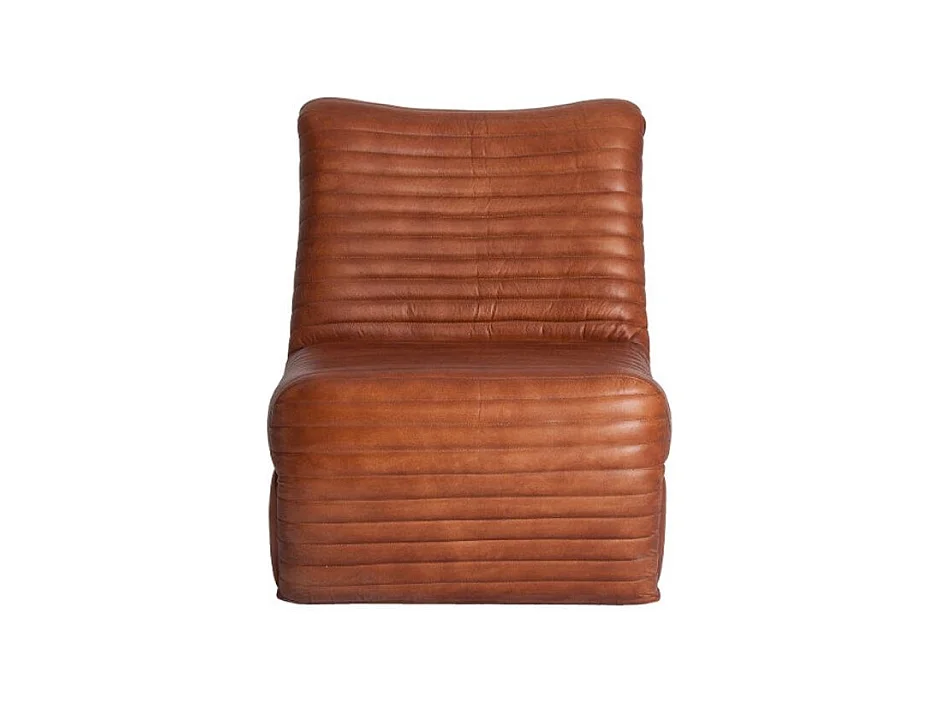 Fauteuil cuir marron British