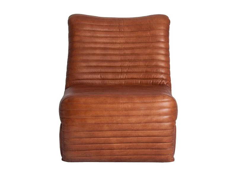 Fauteuil cuir marron British