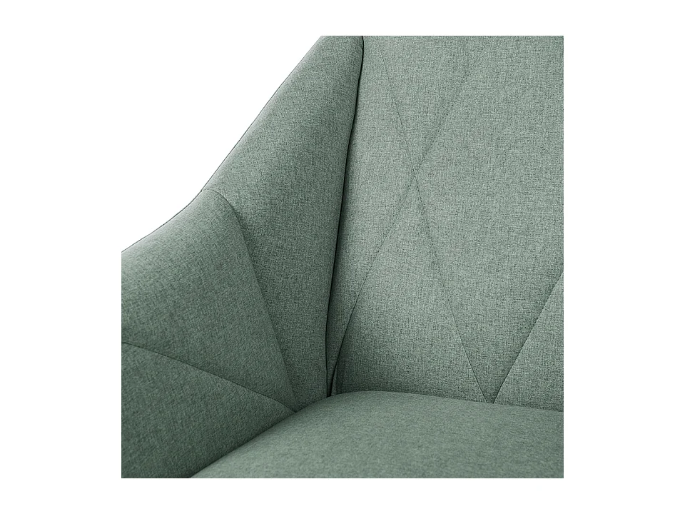 Fauteuil design tissu vert menthe Kyto 66cm