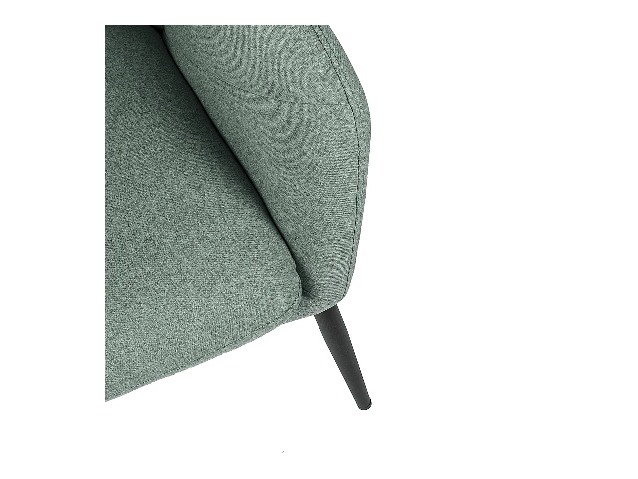 Fauteuil design tissu vert menthe Kyto 66cm