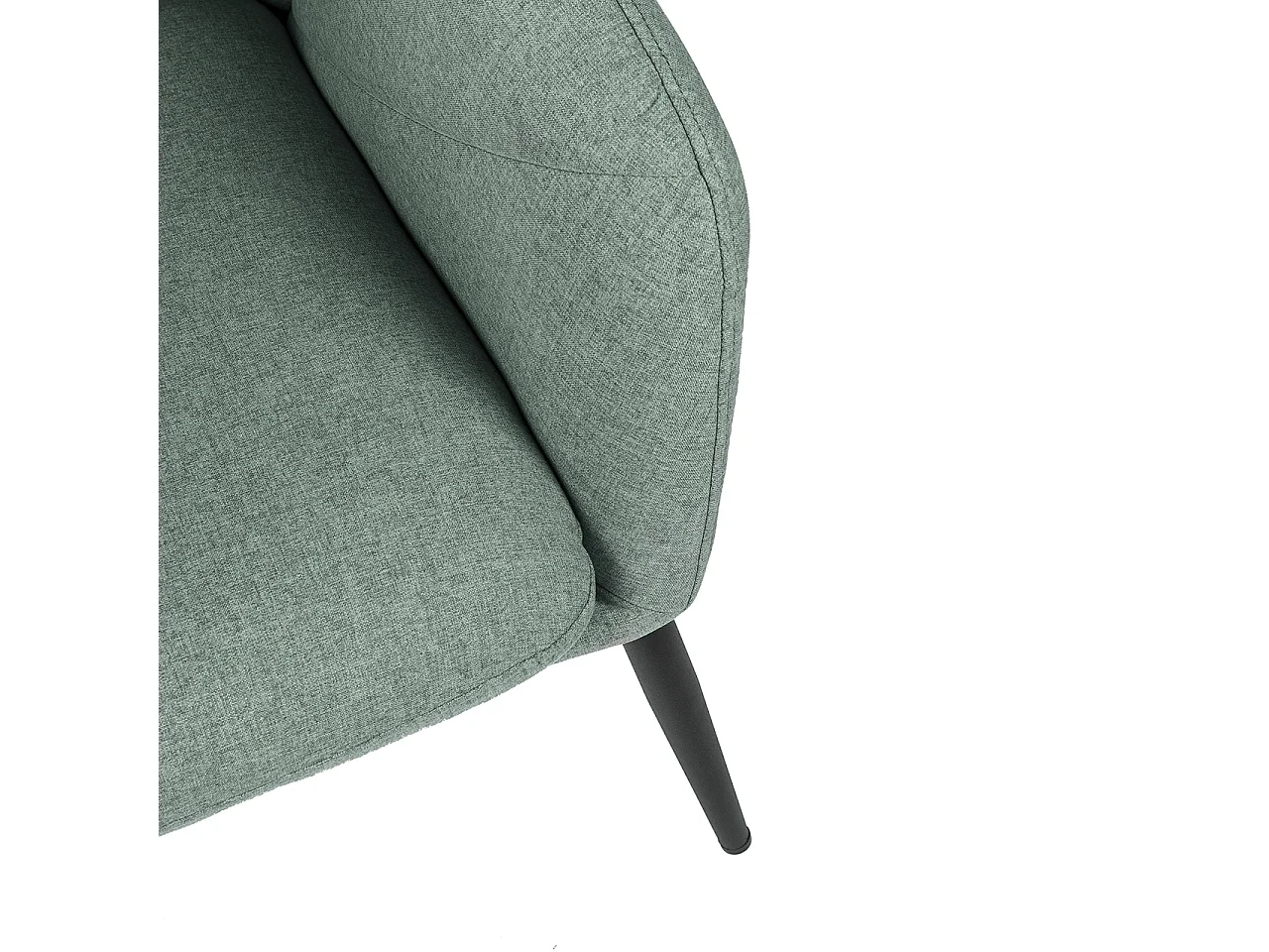 Fauteuil design tissu vert menthe Kyto 66cm