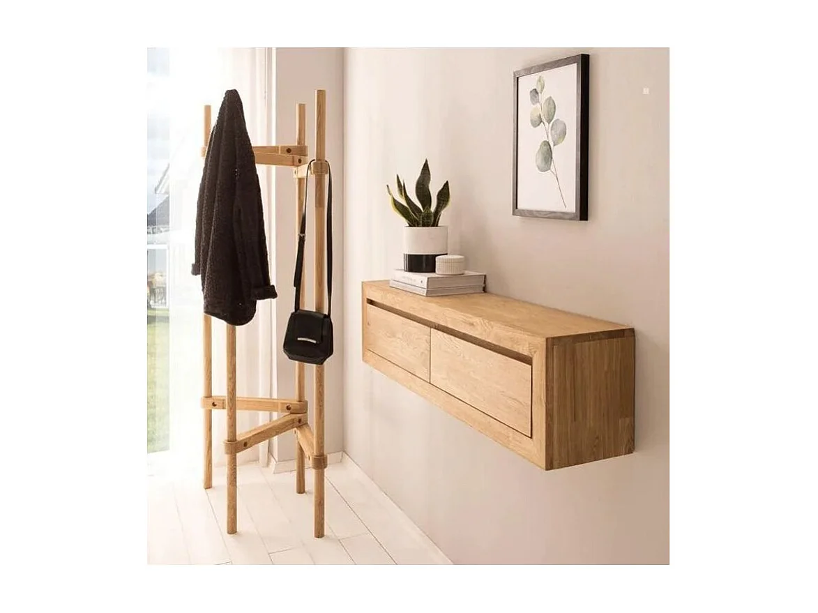 Mueble TV suspendido Venida roble macizo 120 cm