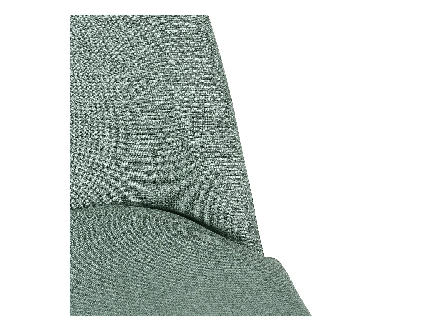 Fauteuil Mory - Confort moderne en tissu avec pieds métal noir-Vert céladon