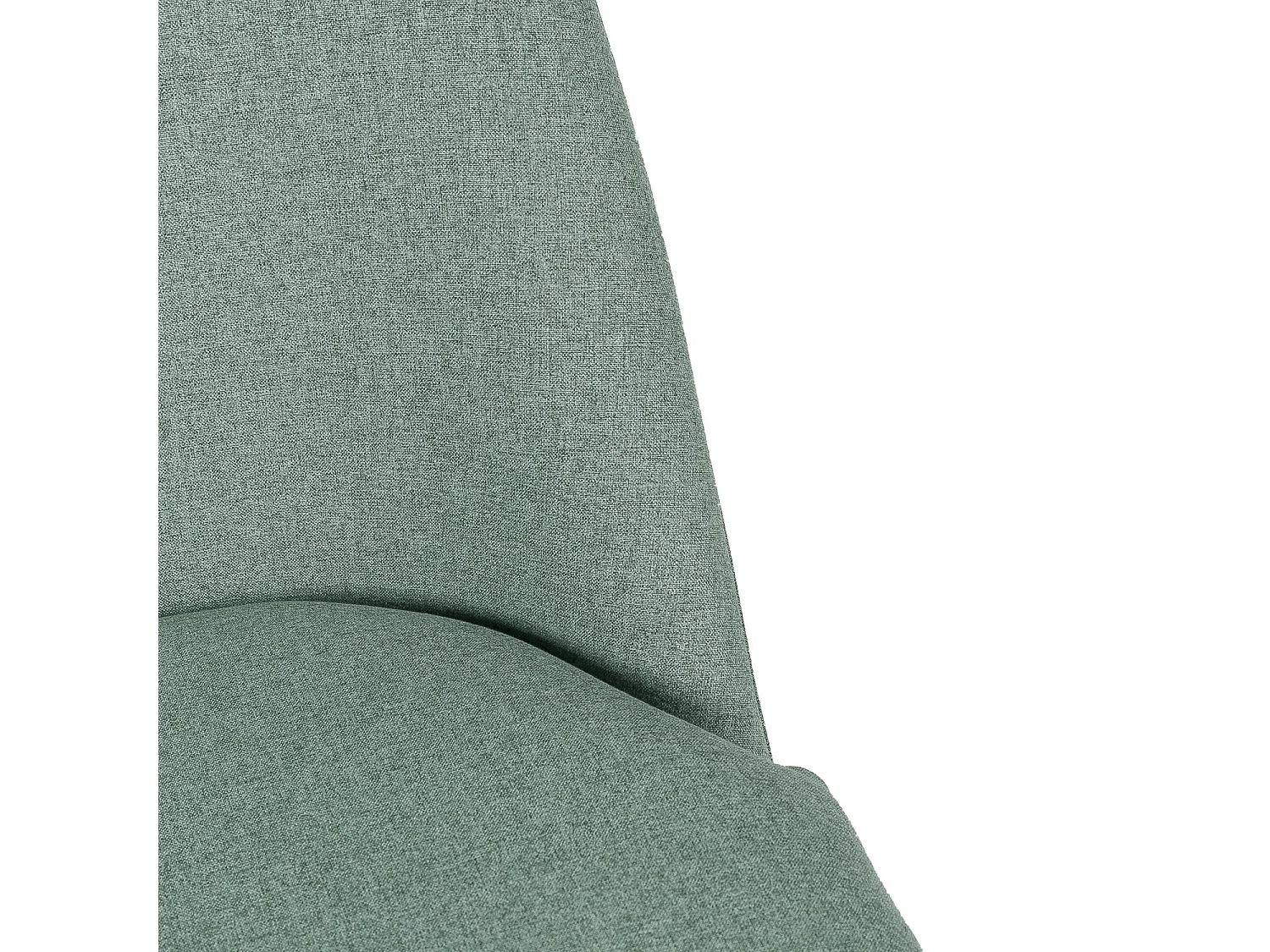 Fauteuil Mory - Confort moderne en tissu avec pieds métal noir-Vert céladon