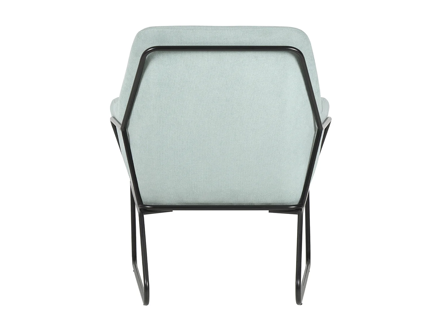 Fauteuil design tissu vert menthe Bouka 74cm