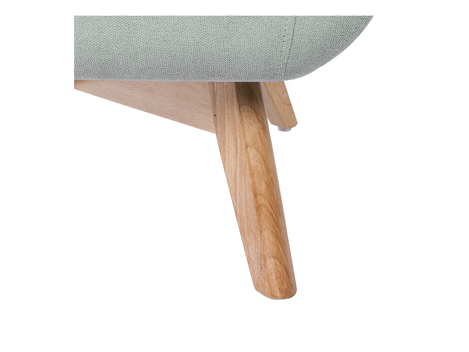 Fauteuil moderne dossier haut tissu vert menthe Egga 77cm