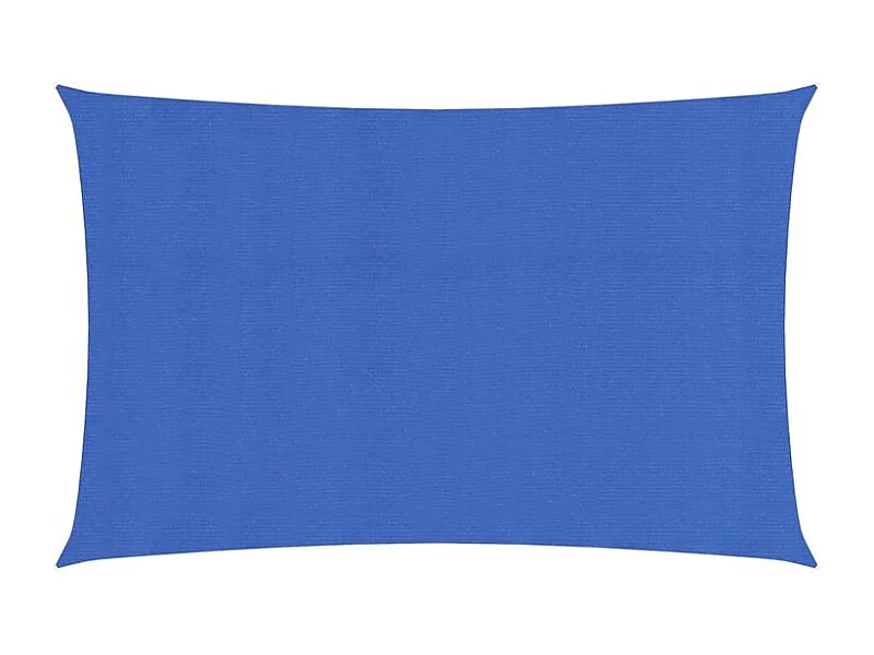 Voile d'ombrage 160 g-m² rectangulaire bleu 3x6 m PEHD