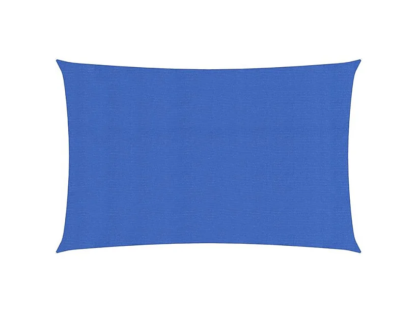 Voile d'ombrage 160 g-m² rectangulaire bleu 3x6 m PEHD