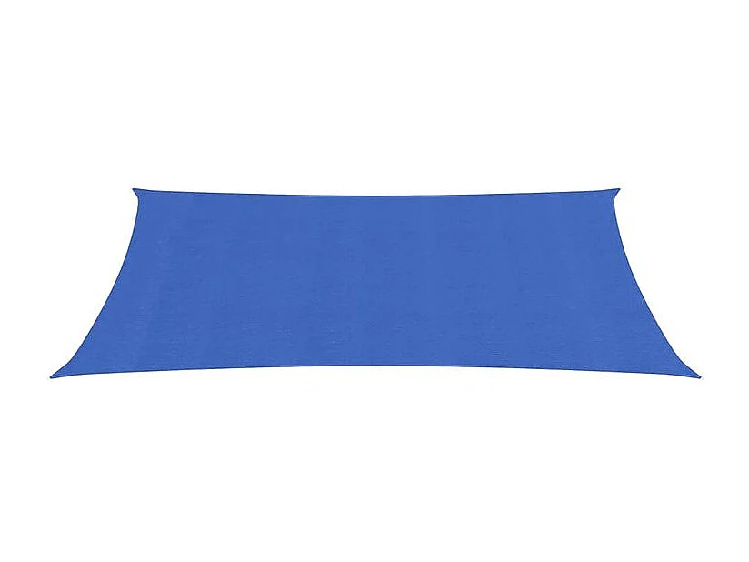 Voile d'ombrage 160 g-m² rectangulaire bleu 3x6 m PEHD