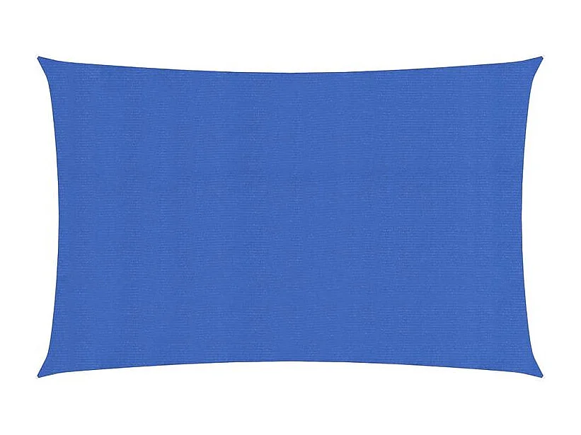 Voile d'ombrage 160 g-m² rectangulaire bleu 3x6 m PEHD