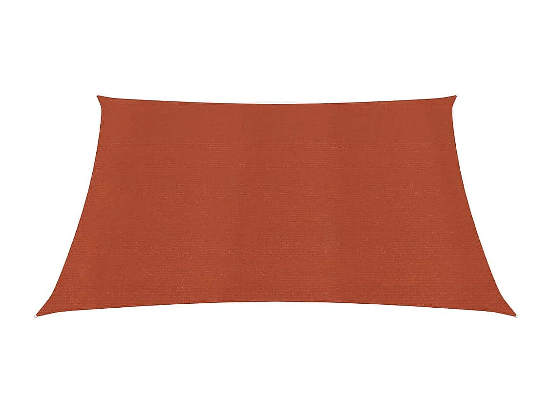 Voile d'ombrage 160 g-m² Terre cuite 7x7 m PEHD