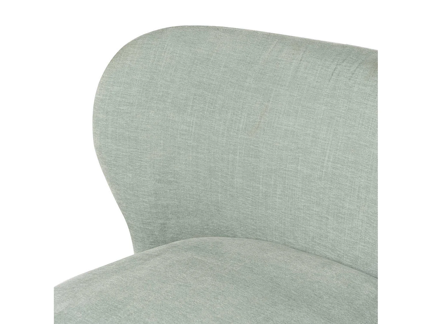Fauteuil confortable tissu vert menthe Korta 75cm