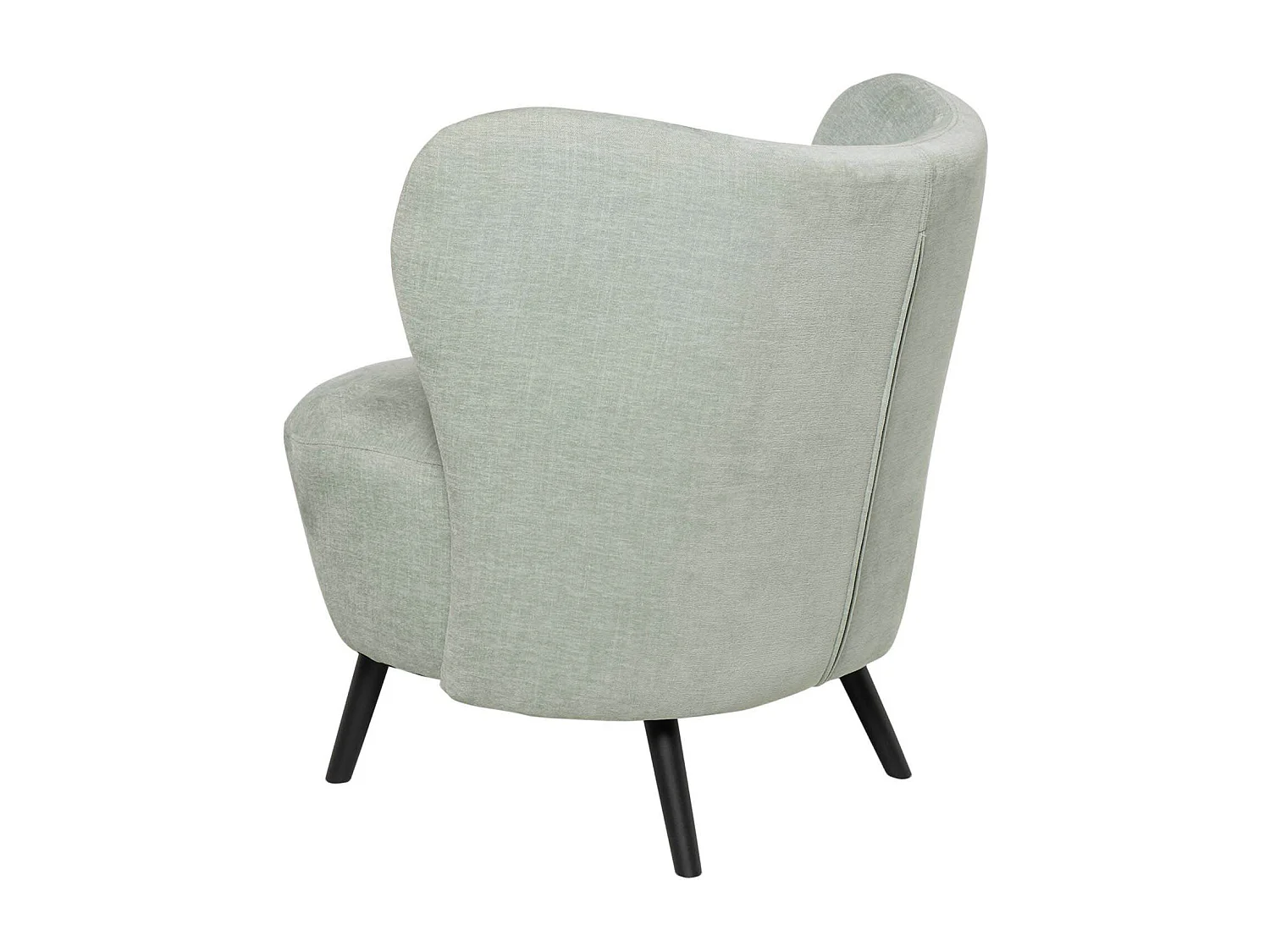 Fauteuil confortable tissu vert menthe Korta 75cm