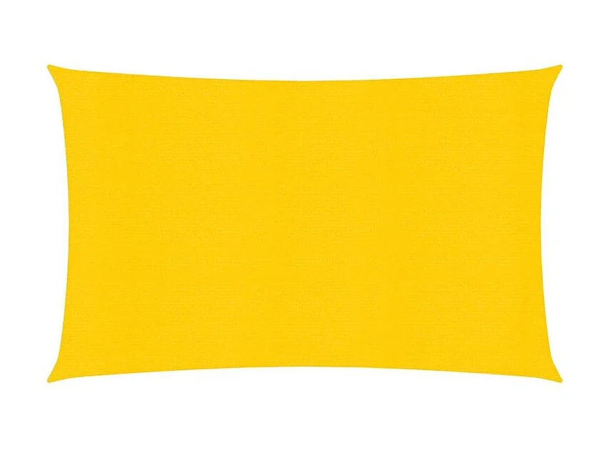 Voile d'ombrage 160 g-m² rectangulaire jaune 5x7 m PEHD
