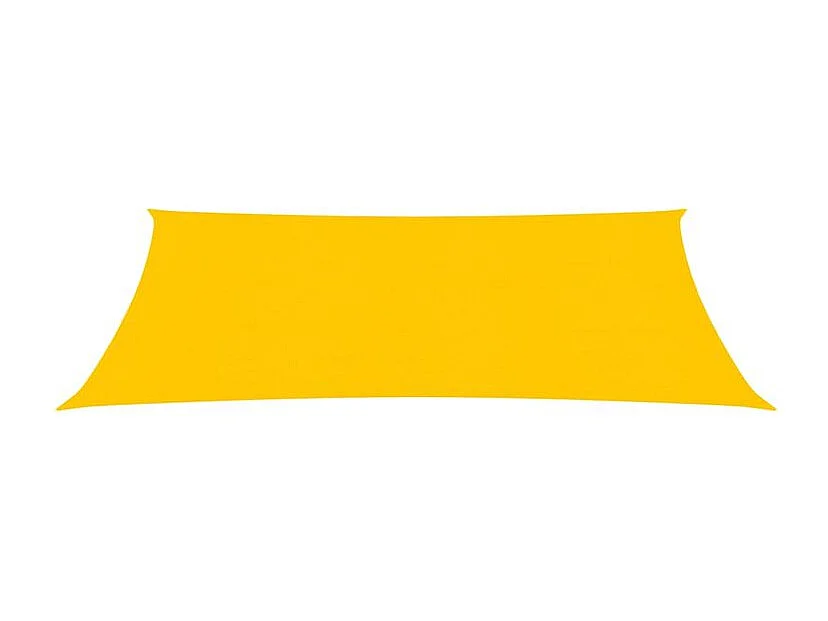 Voile d'ombrage 160 g-m² rectangulaire jaune 5x7 m PEHD