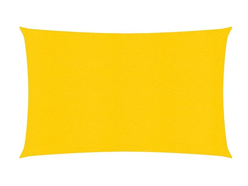 Voile d'ombrage 160 g-m² rectangulaire jaune 5x7 m PEHD