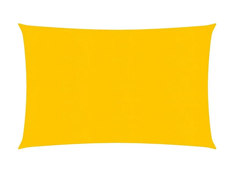 Voile d'ombrage 160 g-m² rectangulaire jaune 5x6 m PEHD