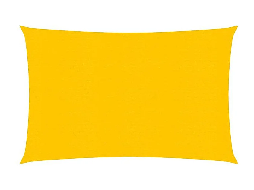 Voile d'ombrage 160 g-m² rectangulaire jaune 5x6 m PEHD