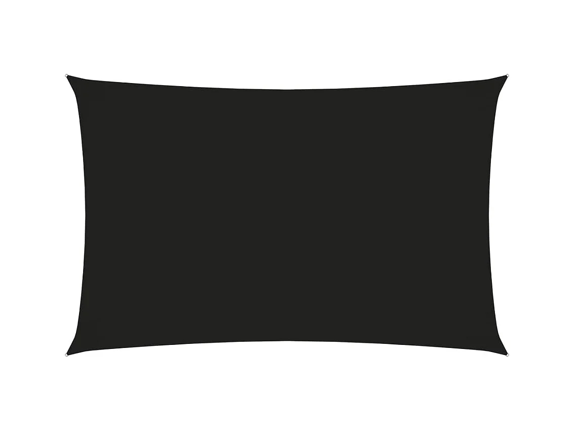 Voile de parasol Tissu Oxford rectangulaire 5x8 m Noir