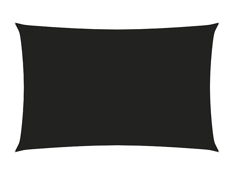 Voile de parasol Tissu Oxford rectangulaire 5x8 m Noir
