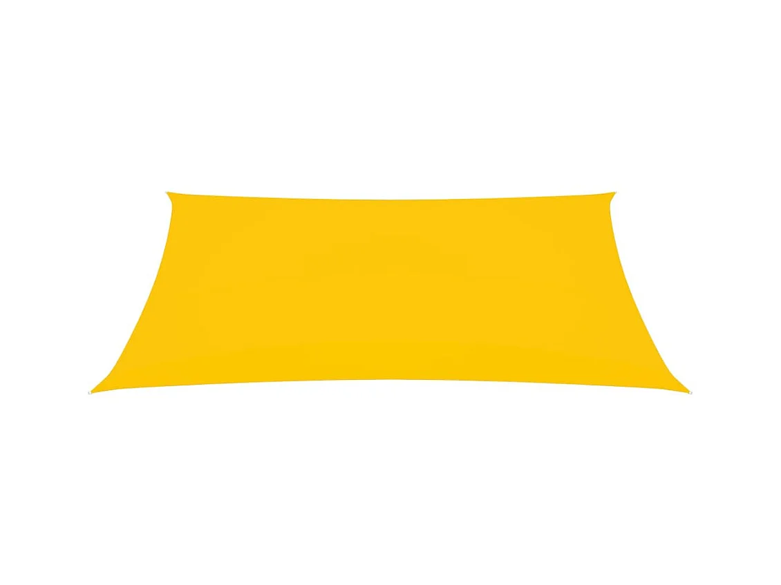 Voile de parasol Tissu Oxford rectangulaire 4x6 m Jaune