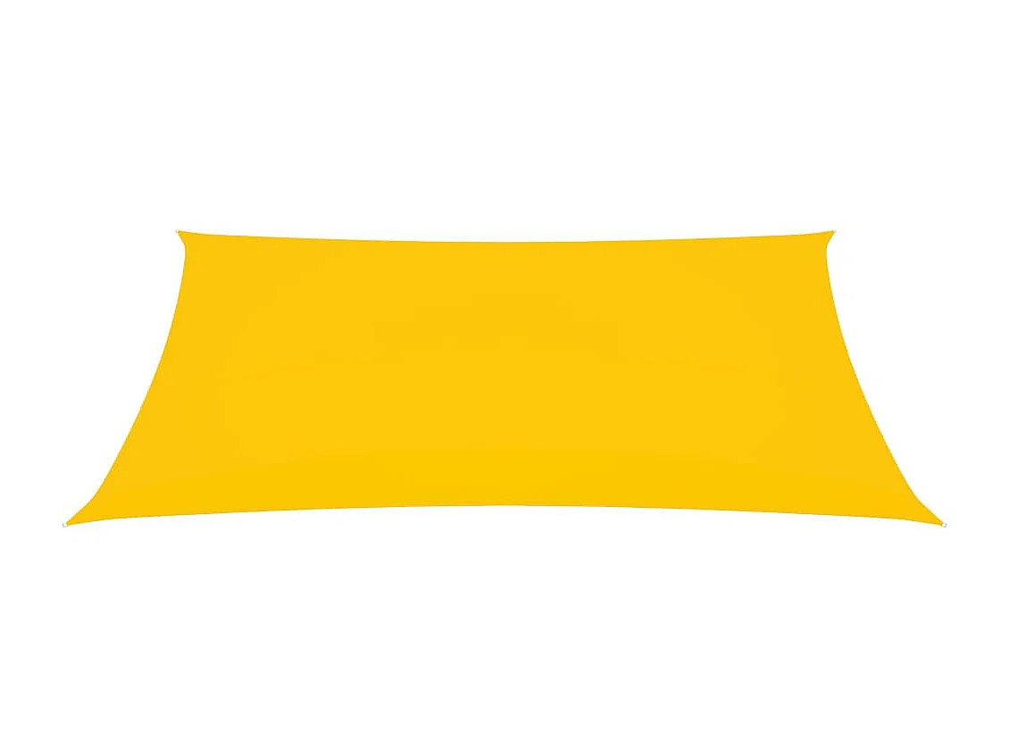 Voile de parasol Tissu Oxford rectangulaire 4x6 m Jaune