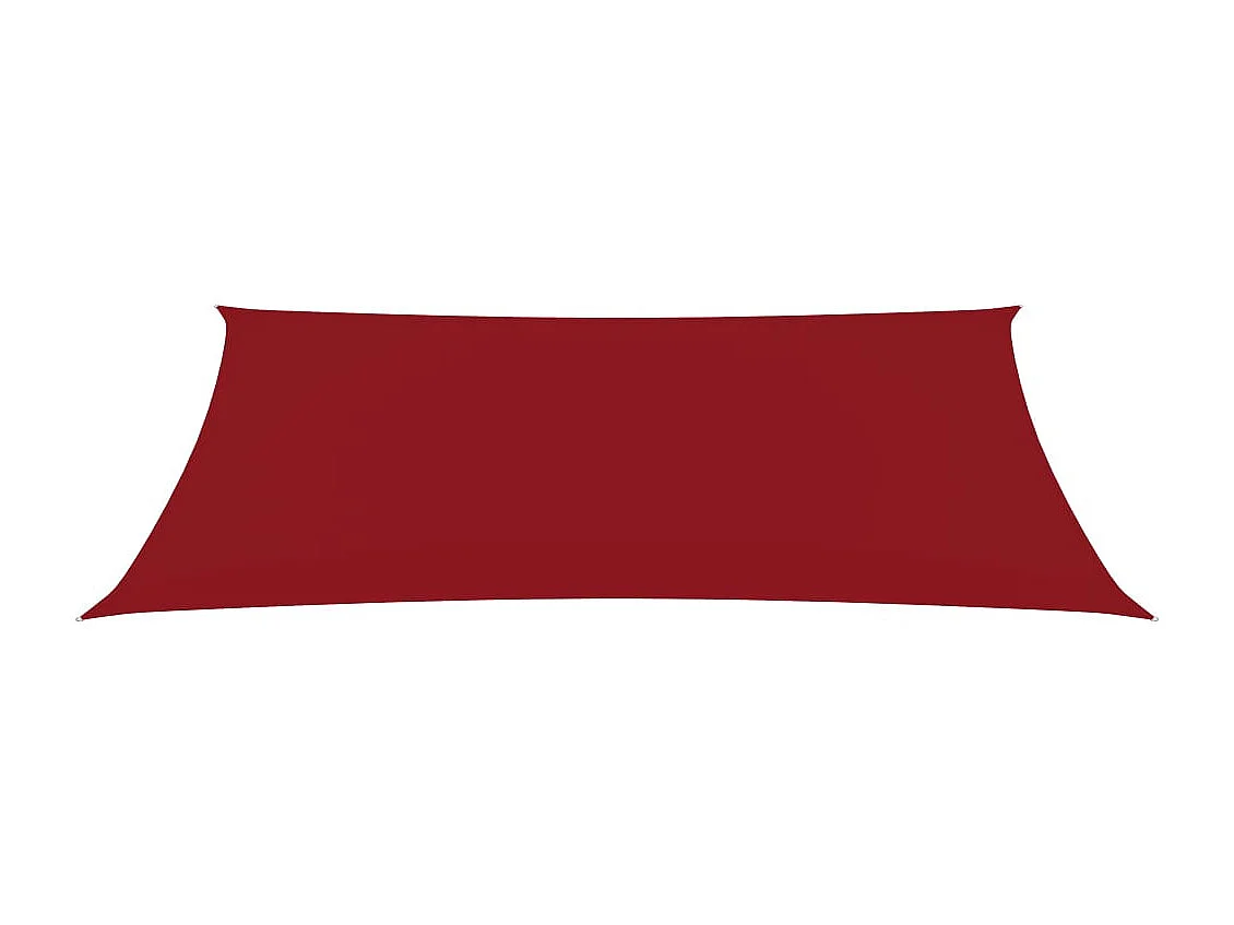 Voile de parasol Tissu Oxford rectangulaire 4x7 m Rouge