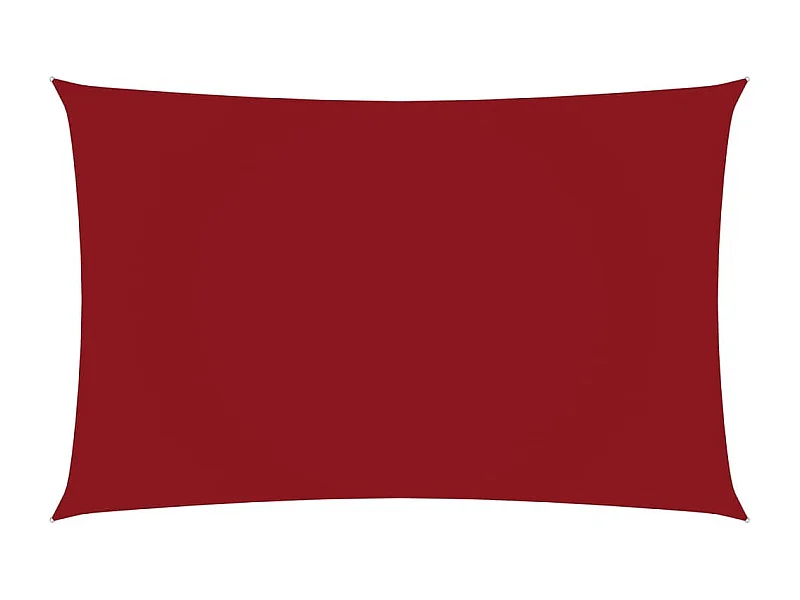 Voile de parasol Tissu Oxford rectangulaire 4x7 m Rouge