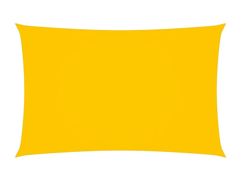 Voile de parasol Tissu Oxford rectangulaire 4x7 m Jaune