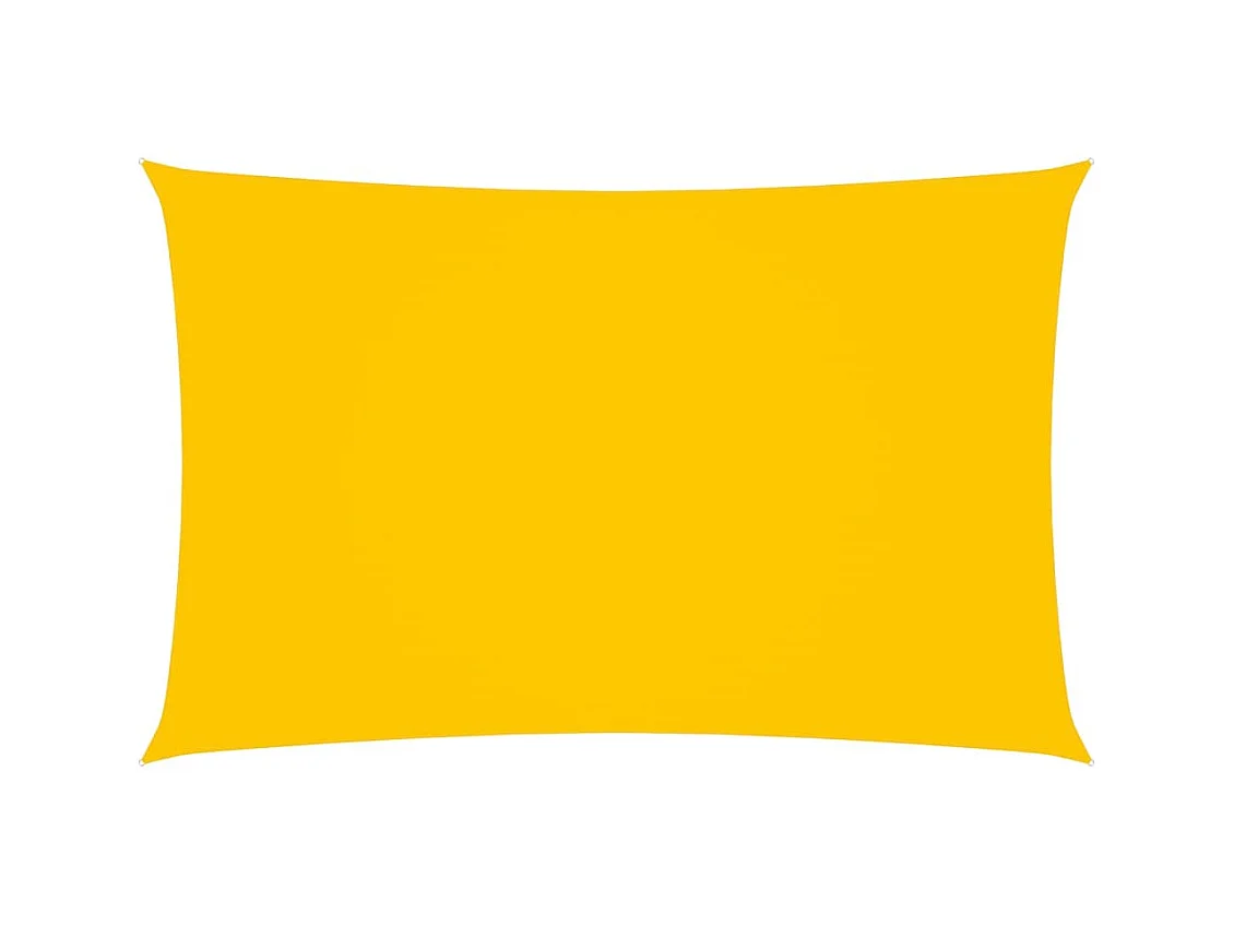 Voile de parasol Tissu Oxford rectangulaire 4x7 m Jaune