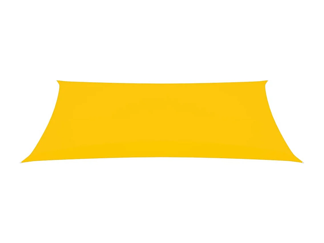 Voile de parasol Tissu Oxford rectangulaire 4x7 m Jaune