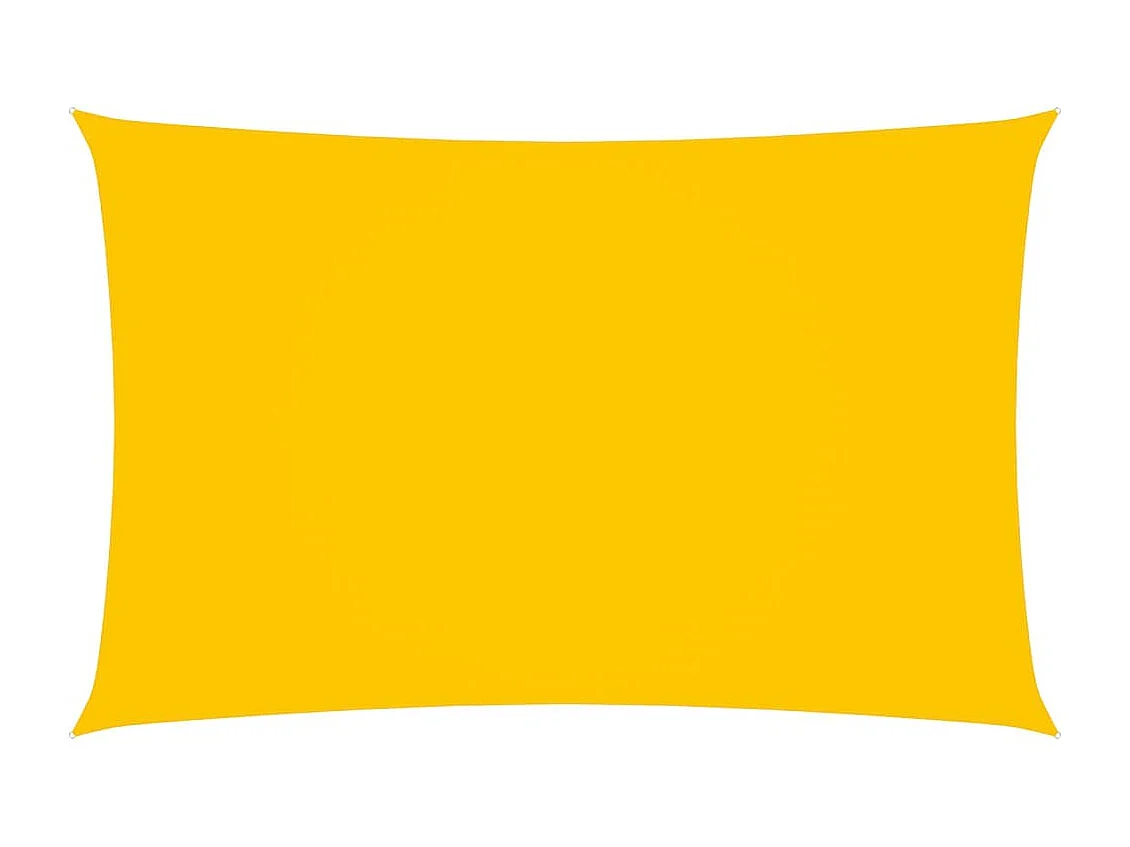 Voile de parasol Tissu Oxford rectangulaire 4x7 m Jaune