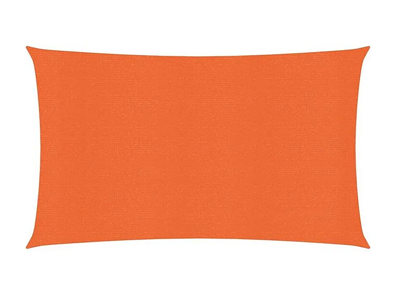 Voile d'ombrage 160 g-m² rectangulaire orange 4x7 m PEHD