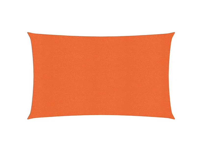 Voile d'ombrage 160 g-m² rectangulaire orange 4x7 m PEHD