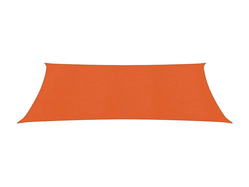 Voile d'ombrage 160 g-m² rectangulaire orange 4x7 m PEHD