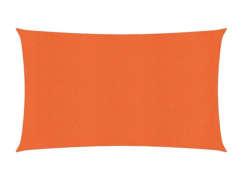 Voile d'ombrage 160 g-m² rectangulaire orange 4x7 m PEHD